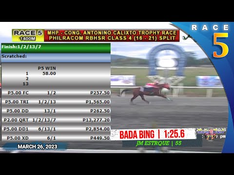 2023 Mar 26 | R05 - BADA BING(1:25.6)