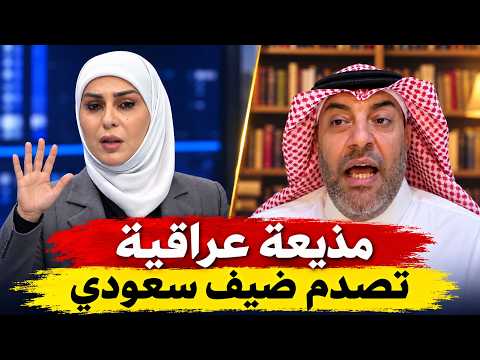 اعلامية عراقية ذكية تدمر ضيف سعودي بسؤال محرج وهو يجيب لو ضربتنا اسرائيل راح نضربها