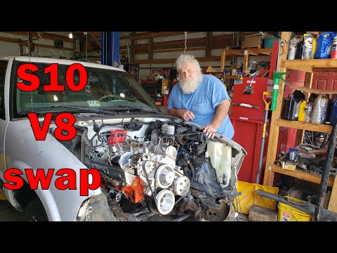 How to Swap a SBC V8 into a Chevy S10: Part 2 - Mounting the Engine and Transmission
