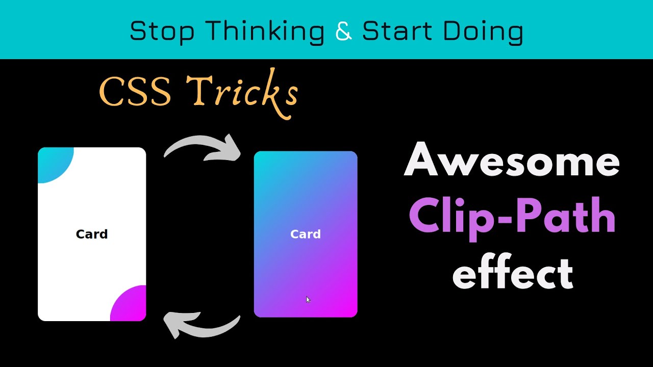 Simple CSS tricks.CSS Splashing Color Card using Clip-Path