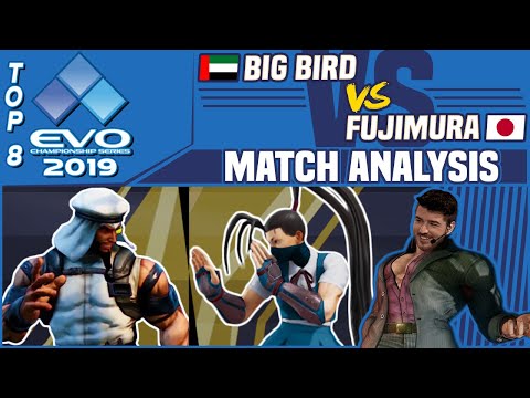 SFV AE Match Analysis: EVO 2019 Top 8 - Big Bird vs. Fujimura