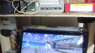 Scrap Parts, Scrap Wood Arcade Cabish Set Up