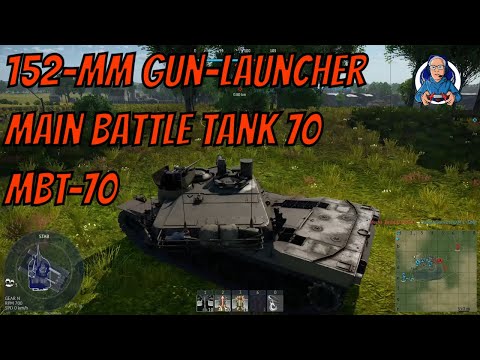 War Thunder MBT-70 152-mm Launcher Main Battle Tank 70 in action - USA