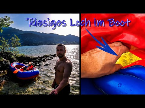 Mitten auf dem See GEKENTERT! Riesen Loch im Boot! // Tag 10 Vlog AdventureTrip 2022