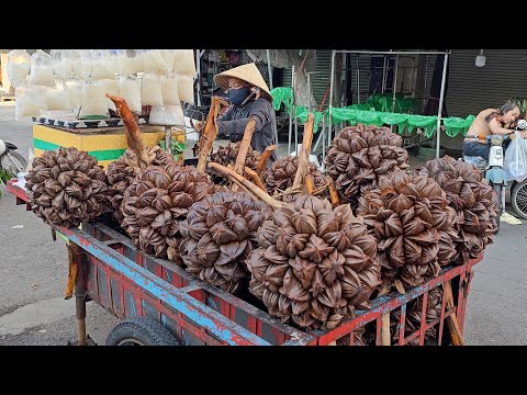 The Most Unique Fruit in the World - Nipa Palm Fruit Cutting Skills
