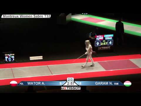 Montreux 2015 WS European Championship T32 16 red Garam N HUN vs Wator A POL