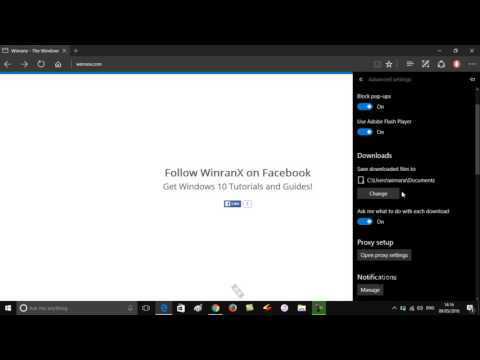 How to Change Microsoft Edge Download File location in Windows 10