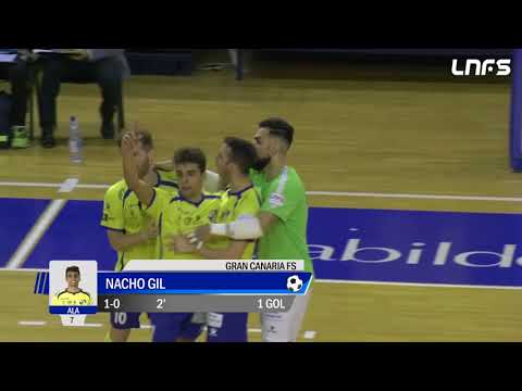 Gol Nacho Gil (1-0) Gran Canaria - Jaén Paraíso Interior. J14, 1Div. LNFS