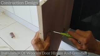 Excellent Installation Of Wooden Door Hinges And Grandles Manual