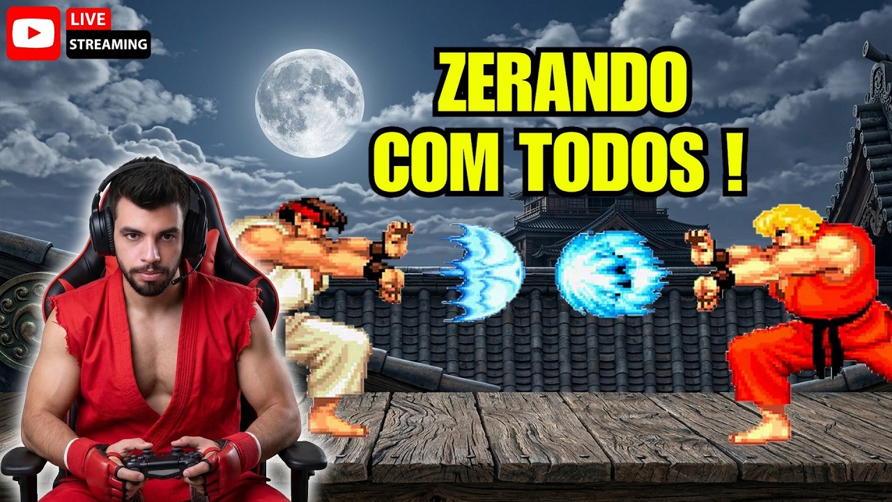 O DESAFIO DO INSCRITO: Zerando Super Street Fighter II com TODOS os Personagens! 🥊 (Ao Vivo)