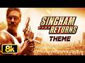 Singham Returns 8K Theme Song Ajay Devgn Kareena Kapoor Amole Gupte Anupam Kher Mika Singh