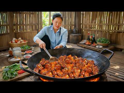 Sweet and Sour Ribs Dinner after Bountiful Gourd Harvest | Cooking and Harvesting | Simple Life