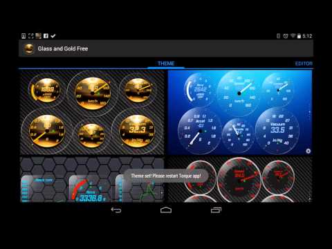 Torque Theme Glass OBD 2 Video