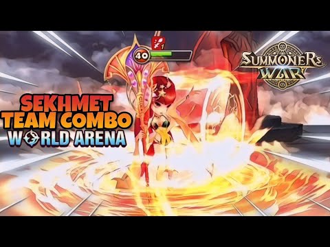 Sekhmet Team Combo in World Arena - Summoners War