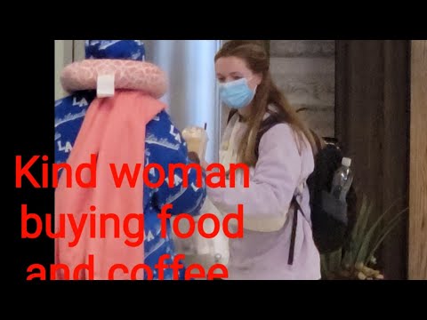 Starbucks calls police on a homeless woman.  A traveller steps in and saves the day act of kindness