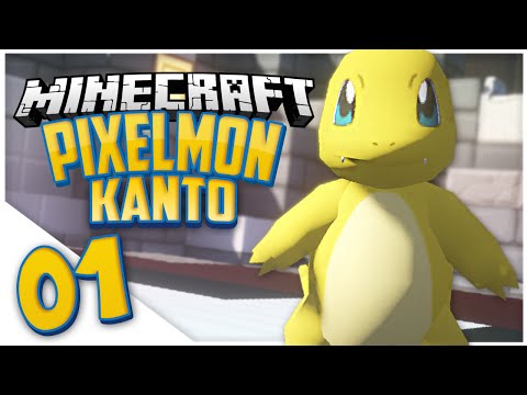 Minecraft Pixelmon Kanto: Ep. 1 - SHINY CHARMANDER (Minecraft Pokemon)