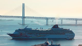 ノルウェージャン・サン - NORWEGIAN SUN - 　入港・着岸（横浜港大さん橋）　[4K](2025年11月3日)