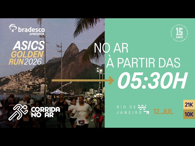 🔴 Ao Vivo | ASICS GOLDEN RUN RJ 2026
