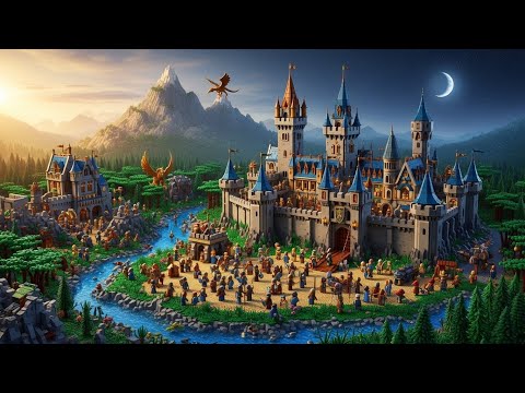 Massive LEGO Castle Reconstruction | Epic Fantasy Fortress Timelapse (4K)