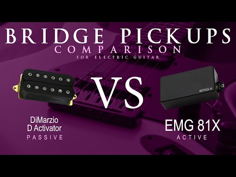 DiMarzio D ACTIVATOR vs EMG 81X - Bridge Pickup Guitar Tone Comparison Demo