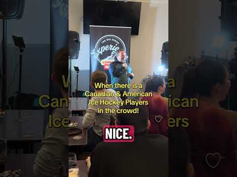 Ice hockey players in the audience! #standupcomedy #icehockey #comedy