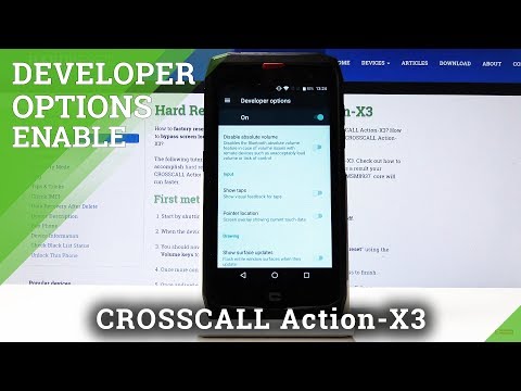 How to Enable Developer Options in CROSSCALL Action X3 – Enter Developer Settings