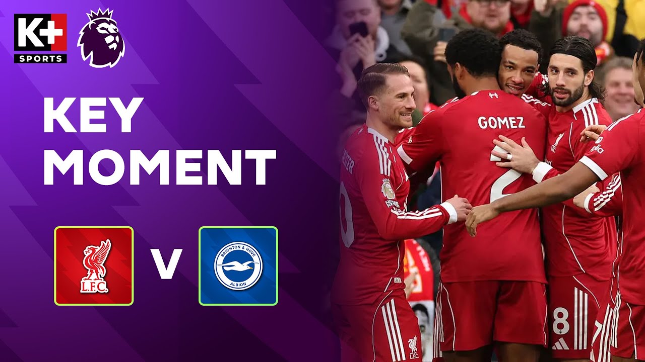 HIỆP 1 LIVERPOOL - BRIGHTON: EKITIKE GHI BÀN NHANH NHẤT MÙA GIẢI NÀY | NGOẠI HẠNG ANH 25-26