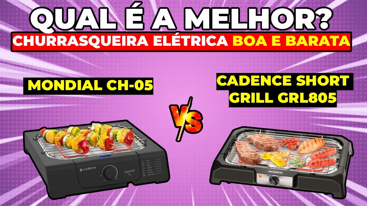 Miniatura da avaliação em vídeo de Churrasqueira Elétrica Mondial CH-07 1500W 220V