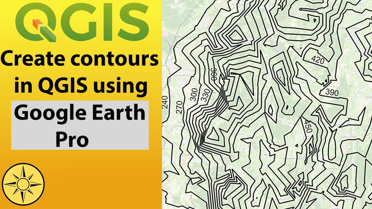 Create contours in QGIS using Google Earth Pro