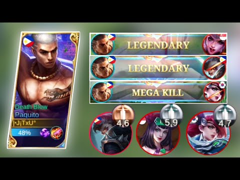 PAQUITO AGGRESIVE CORE GAMEPLAY🔥|BEST PAQUITO COMBO🔥|BEST BUILD 2021👌|MLBB