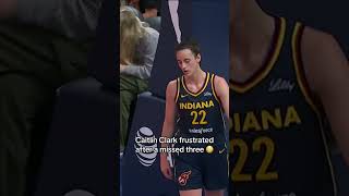 Caitlin Clark got a technical foul for slamming the base of the hoop after missing a three 👀 #shorts