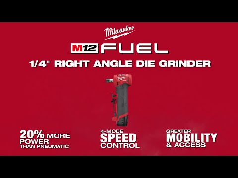 Milwaukee® M12 FUEL™ ¼” Right Angle Die Grinder