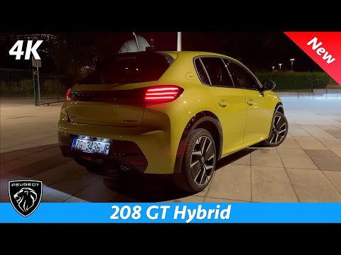 Peugeot 208 GT 2024 Night Review 4K (Exterior - Interior), Ambient lights, Top LED [Part 4.]