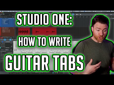 Studio One: How to Write and Make Guitar Tabs