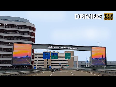 Partida do Terminal 1 do Aeroporto de Frankfurt, Dirigindo 4k [sub]
