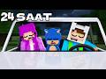 24 SAAT BOYUNCA ARABADA YAŞADIK 😱 Minecraft...