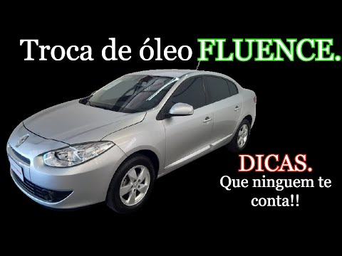 Renault FLUENCE oil change important tips.