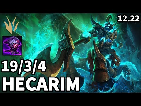 Hecarim Jungle vs Lillia - KR Grandmaster | Patch 12.22