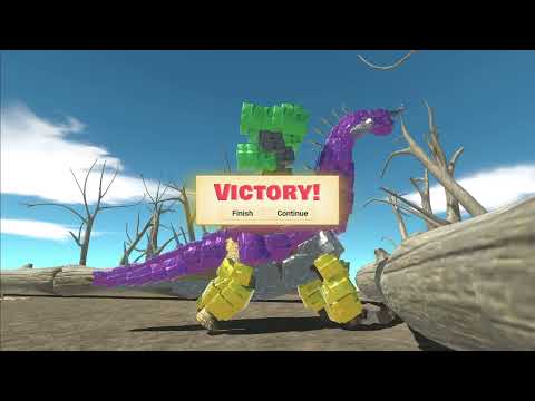 LAVA SPINOSAURUS STAIRS DEATH FALL - Animal Revolt Battle Simulator