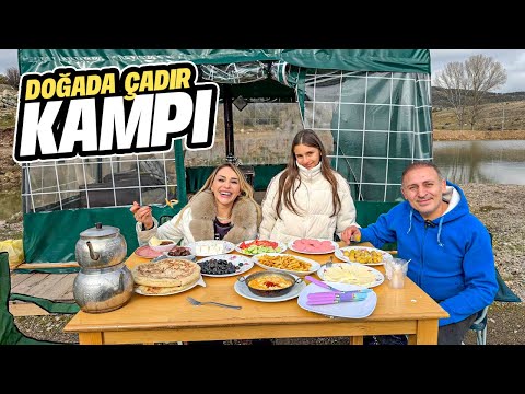 24-HOUR TENT CAMPING IN NATURE DURING A VIOLENT STORM!