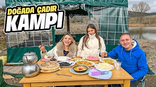 24-HOUR TENT CAMPING IN NATURE DURING A VIOLENT STORM!