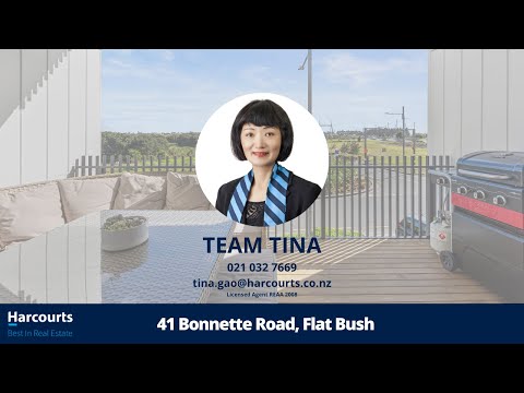 41 Bonnette Road, Flat Bush, Auckland, 4房, 3浴, 城市屋