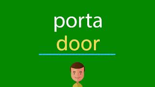 Como dizer &quot;porta&quot; em inglês