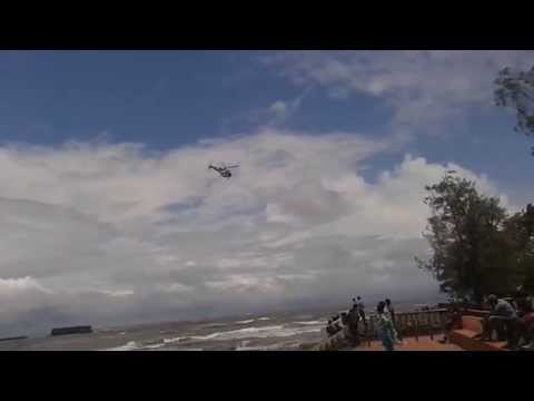 Helicopter at ALIBAG beach