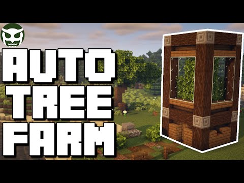 Minecraft: **IMPROVED** 1.17+ Automatic Tree Farm | (NO ZERO TICK) | Easy Tutorial