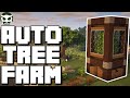 Minecraft: **IMPROVED** 1.17+ Automatic Tree Farm | (NO ZERO TICK) | Easy Tutorial