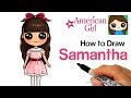 How to Draw Samantha Easy | American Girl Doll