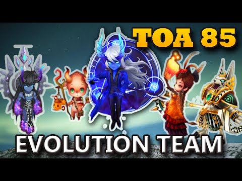 TOA 85  ( Veromos, Chasun, Racuni, Amarna, Theomars ) SUMMONERS WAR