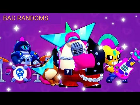 BAD RANDOMS CONCERT - LET'S ROCK - BRAWL STARS. ☠️🎆😎