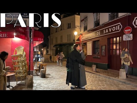 🇫🇷[PARIS]  WALK IN PARIS "MONTMARTRE NIGHT WALK" (EDITED VERSION) 23/FEBRUARY/2023